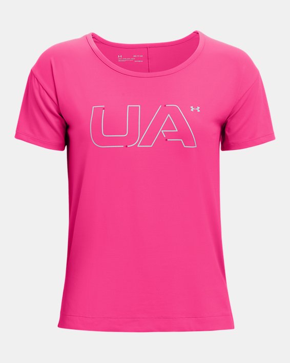 Women's UA RUSH™ Energy Short Sleeve, Pink, pdpMainDesktop image number 5